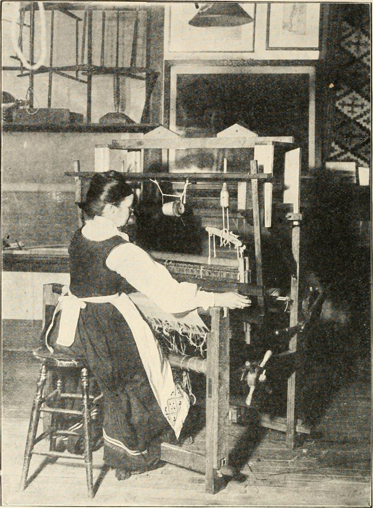 An illustration from Textiles and clothing, by Kate Heintz Watson.., 1907, leaf 39
