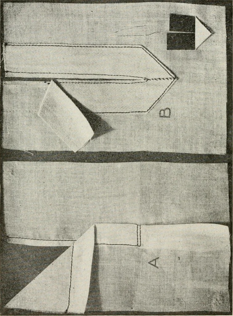 An illustration from Textiles and clothing, by Kate Heintz Watson, 1914, leaf 153