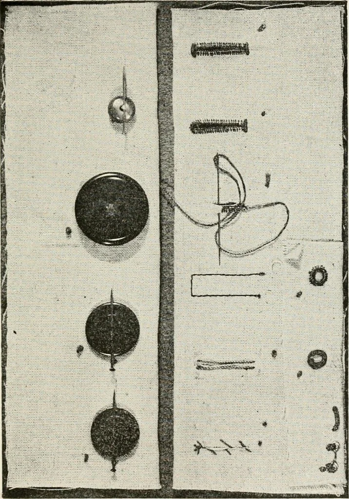 An illustration from Textiles and clothing, by Kate Heintz Watson, 1914, leaf 162