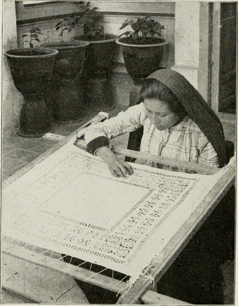 An illustration from Textiles and clothing, by Kate Heintz Watson, 1914, leaf 189