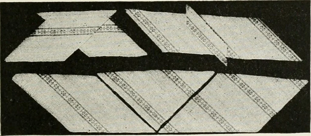 An illustration from Textiles and clothing, by Kate Heintz Watson, 1914, leaf 214
