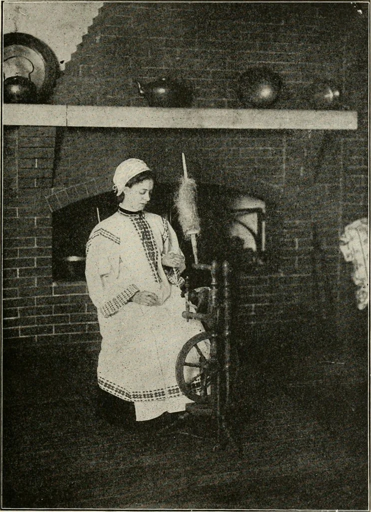 An illustration from Textiles and clothing, by Kate Heintz Watson, 1914, leaf 26