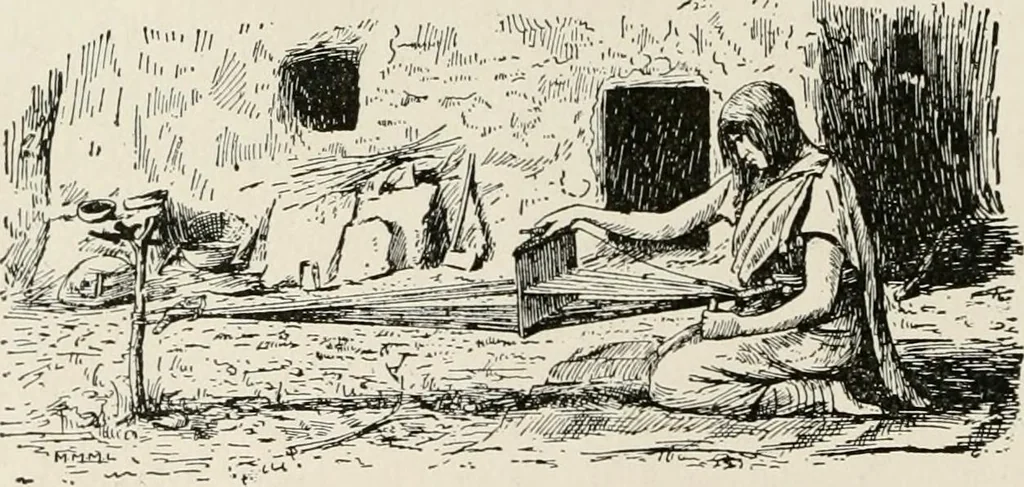 An illustration from Textiles and clothing, by Kate Heintz Watson, 1914, leaf 29