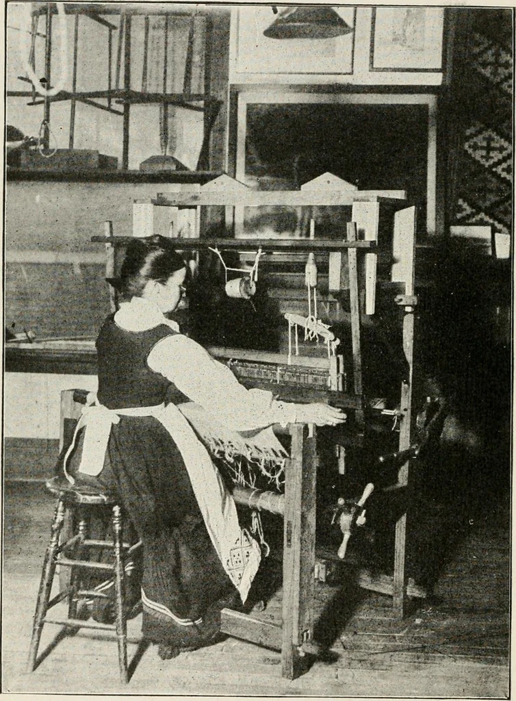 An illustration from Textiles and clothing, by Kate Heintz Watson, 1914, leaf 39