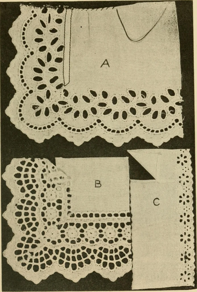 An illustration from Textiles and clothing, 1910, leaf 166