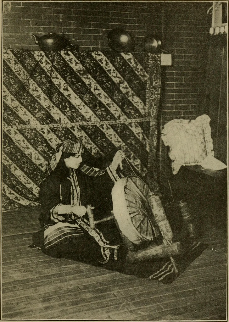 An illustration from Textiles and clothing, 1907, leaf 18