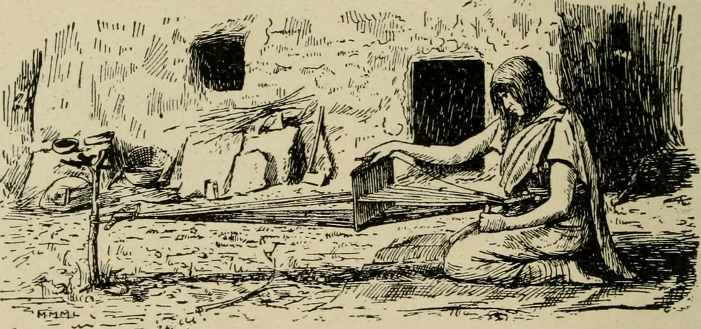 An illustration from Textiles and clothing, 1907, leaf 19