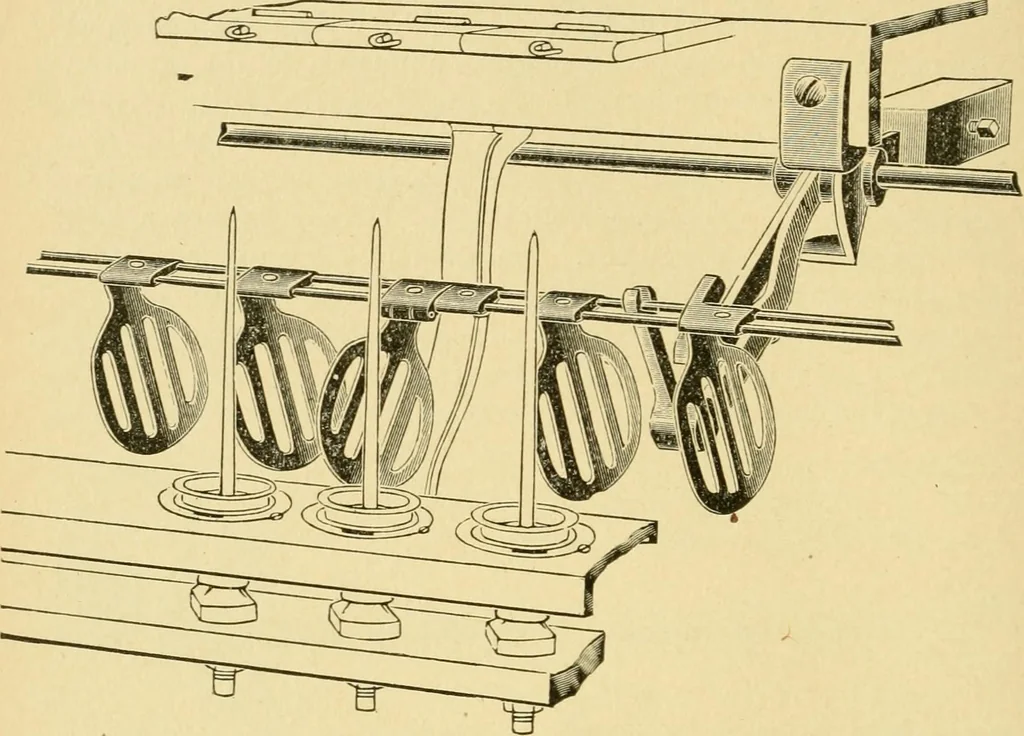 An illustration from Textile texts for cotton manufacturers : concerning the proper methods of equipping and running mills ... and a full list of the patented cotton machinery introduced and sold by the Draper Company, 1903, leaf 179