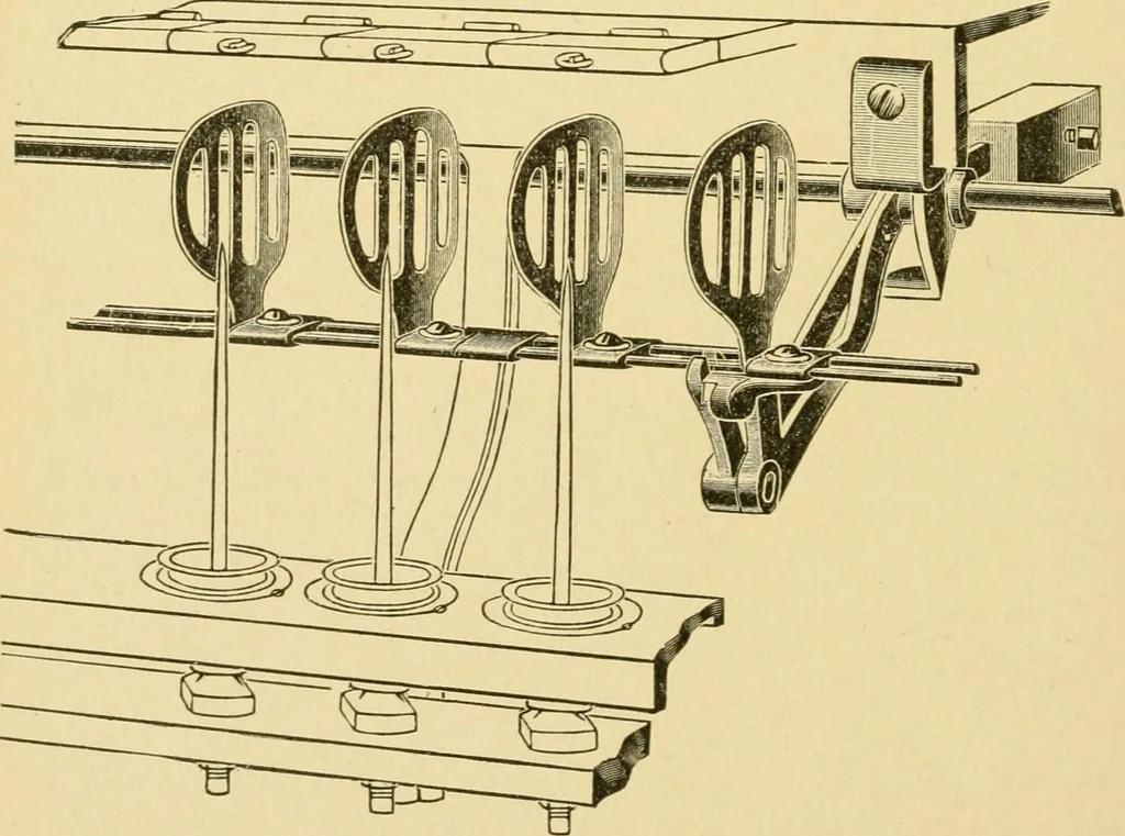 An illustration from Textile texts for cotton manufacturers : concerning the proper methods of equipping and running mills ... and a full list of the patented cotton machinery introduced and sold by the Draper Company, 1903, leaf 179