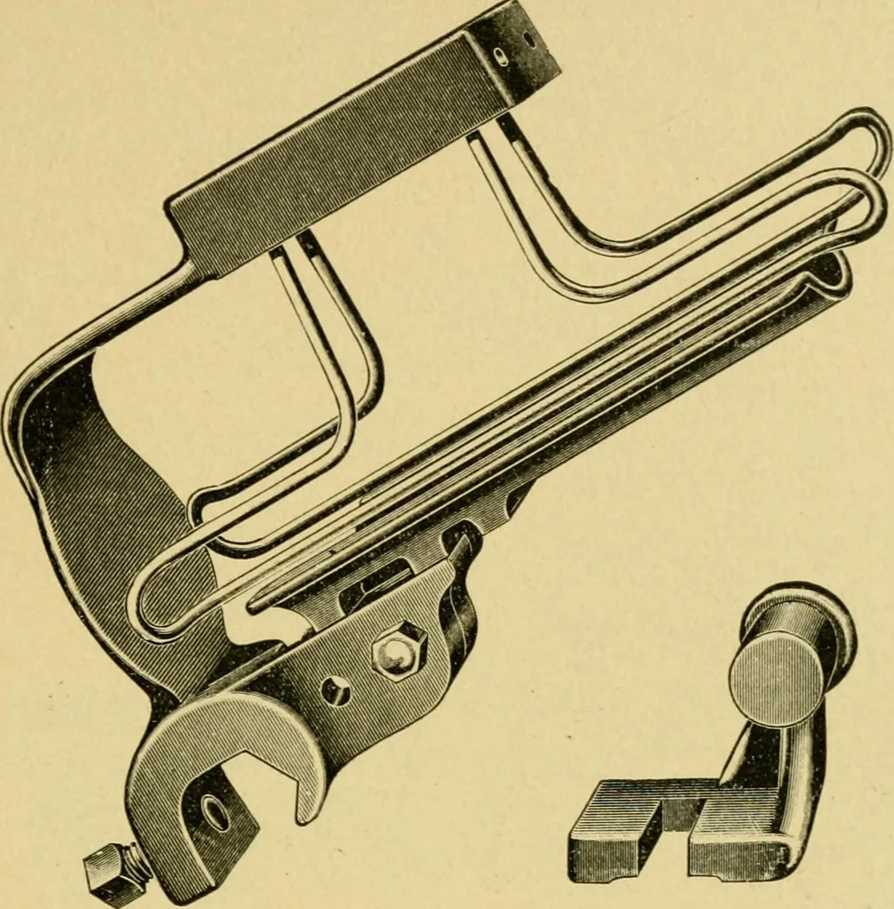 An illustration from Textile texts for cotton manufacturers : concerning the proper methods of equipping and running mills ... and a full list of the patented cotton machinery introduced and sold by the Draper Company, 1903, leaf 204