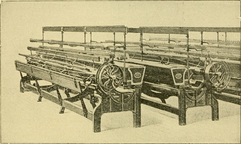 An illustration from Textile texts for cotton manufacturers : concerning the proper methods of equipping and running mills ... and a full list of the patented cotton machinery introduced and sold by the Draper Company, 1903, leaf 255