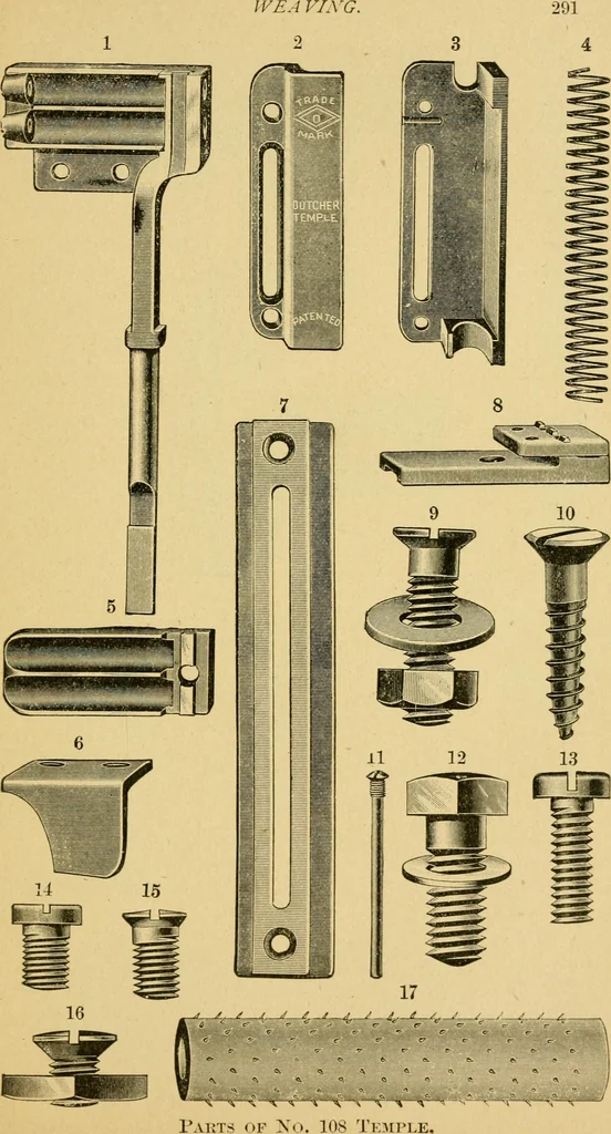 An illustration from Textile texts for cotton manufacturers : concerning the proper methods of equipping and running mills ... and a full list of the patented cotton machinery introduced and sold by the Draper Company, 1903, leaf 314