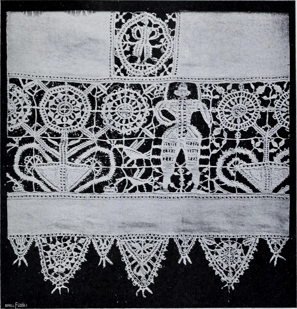 An illustration from Textilsammlung Iklé Katalog. Industrie- u. Gewerbemuseum St. Gallen, 1908, 1908, leaf 138