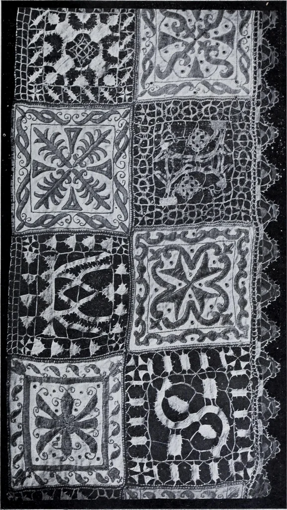 An illustration from Textilsammlung Iklé Katalog. Industrie- u. Gewerbemuseum St. Gallen, 1908, 1908, leaf 142