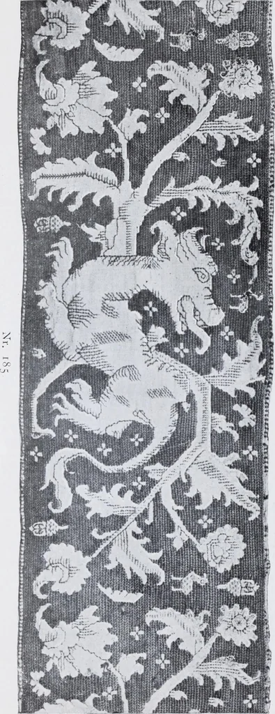 An illustration from Textilsammlung Iklé Katalog. Industrie- u. Gewerbemuseum St. Gallen, 1908, 1908, leaf 43