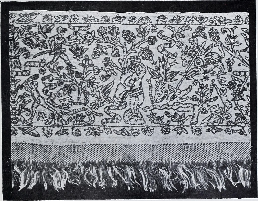 An illustration from Textilsammlung Iklé Katalog. Industrie- u. Gewerbemuseum St. Gallen, 1908, 1908, leaf 46