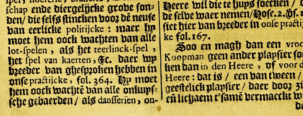 An illustration from 't Geestelyck roer van't coopmans schip, : dat is: trouwbericht, hoe dat een coopman, en coopvaerder, hem selven dragen moet in syne handelinge, in pays, ende in oorloge, voor God, ende de menschen, te water ende te lande, insonderheydt onder de heydenen in Oost ende West-Indien: ter eeren Gods, stichtinge syner gemeynten, ende saligheyt syner zielen: mitsgaders tot het tijtlick welvaren van het vaderlandt, ende syne familie,, 1641, leaf 88