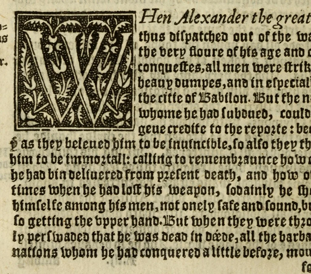An illustration from Thabridgemente of the histories of Trogus Pompeius, 1570, leaf 170