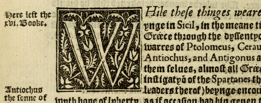 An illustration from Thabridgemente of the histories of Trogus Pompeius, 1570, leaf 254