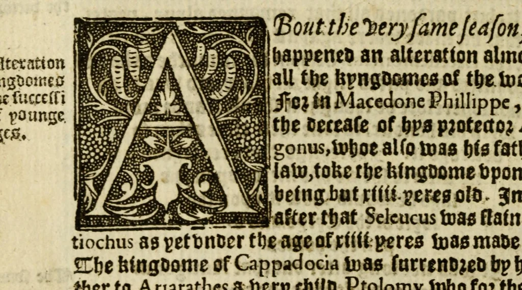 An illustration from Thabridgemente of the histories of Trogus Pompeius, 1570, leaf 284