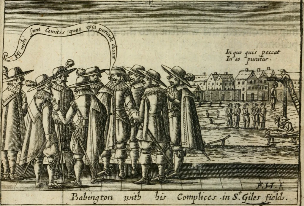 An illustration from A thankfull remembrance of Gods mercie. In an historical collection of the great and mercifull deliuerances of the church and state of England, since the gospell beganne here to flourish, from the beginning of Queene Elizabeth, 1630, leaf 117