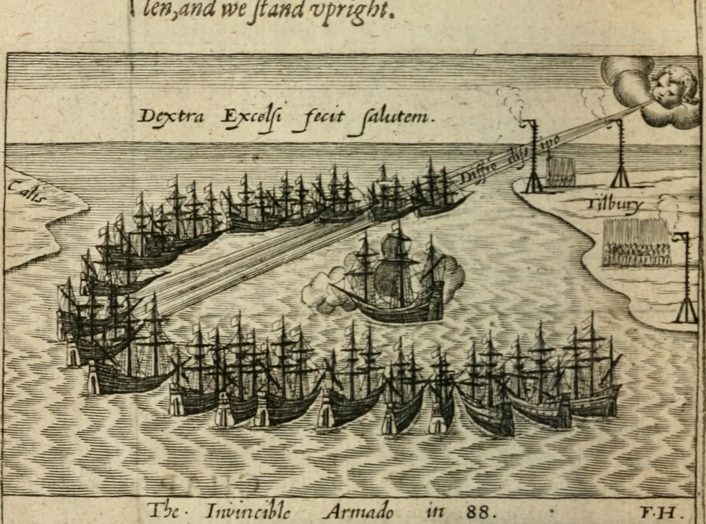 An illustration from A thankfull remembrance of Gods mercie. In an historical collection of the great and mercifull deliuerances of the church and state of England, since the gospell beganne here to flourish, from the beginning of Queene Elizabeth, 1630, leaf 161