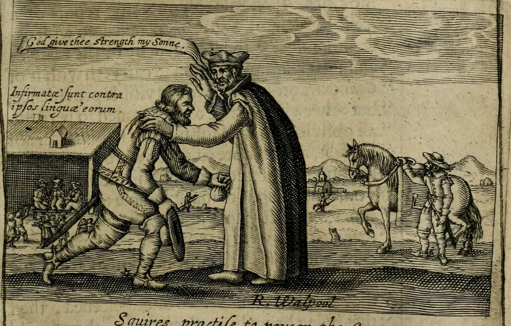 An illustration from A thankfvll remembrance of Gods mercie : in a historicall collection of the great and mercifull deliuerances of the church and state of England, since the Gospell beganne here to flourish, from the beginning of Queene Elizabeth, 1630, leaf 212
