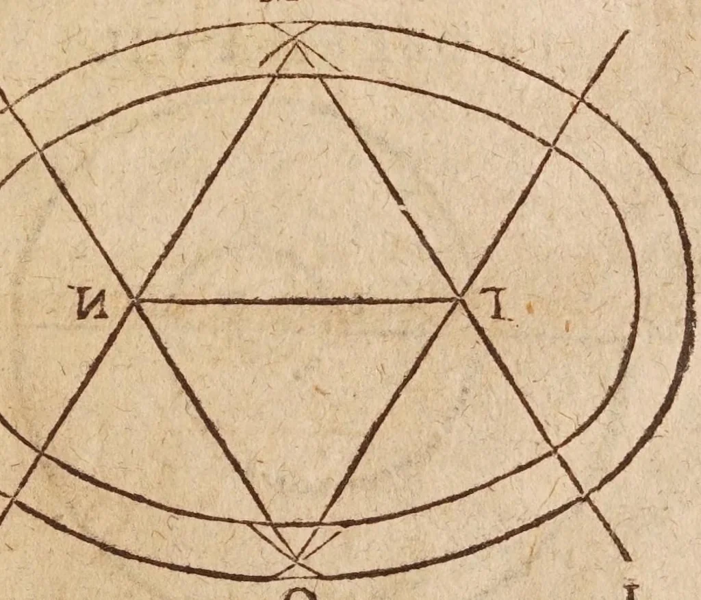An illustration from Thaumaturgus mathematicus, id est, Admirabilium effectorum e mathematicarum disciplinarum fontibus profluentium sylloge, 1636, leaf 257
