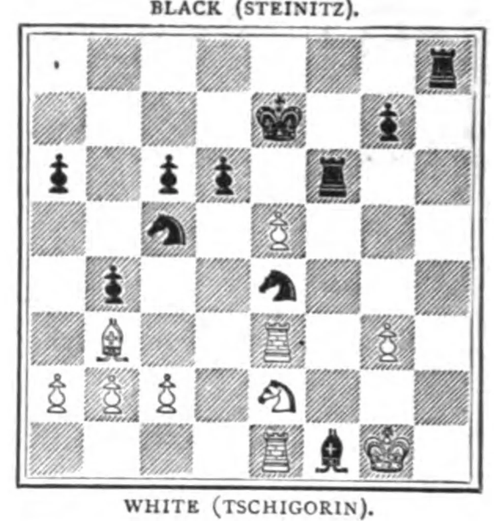 An illustration from The British Chess Magazine Volume 12 1892, 1892, leaf 144