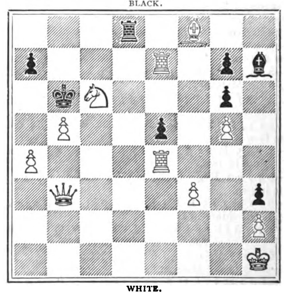 An illustration from The British Chess Magazine Volume 12 1892, 1892, leaf 208