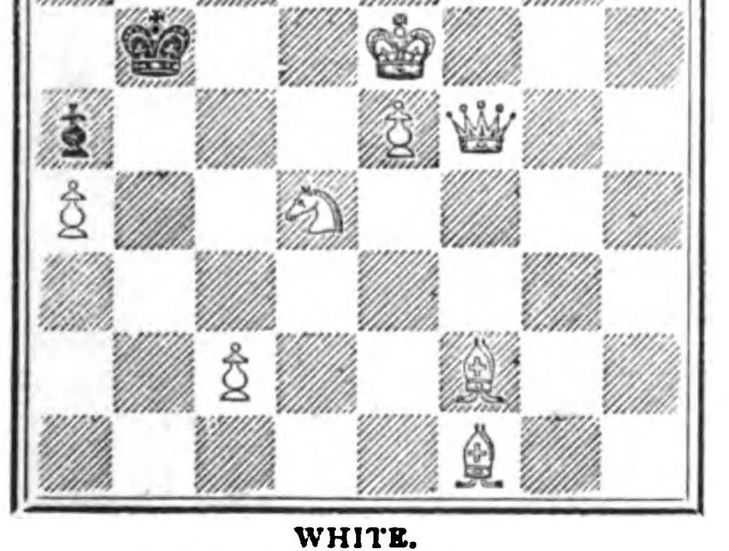 An illustration from The British Chess Magazine Volume 12 1892, 1892, leaf 505