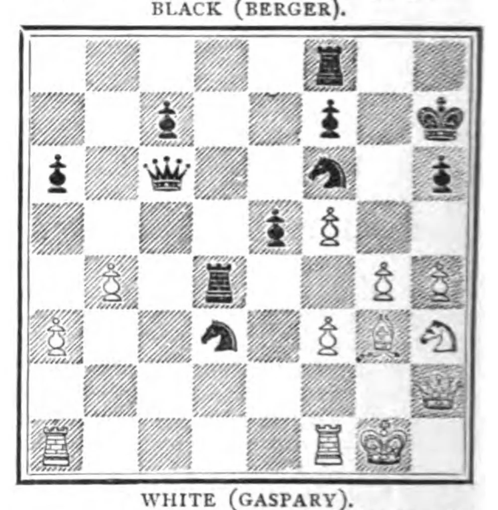 An illustration from The British Chess Magazine Volume 12 1892, 1892, leaf 562