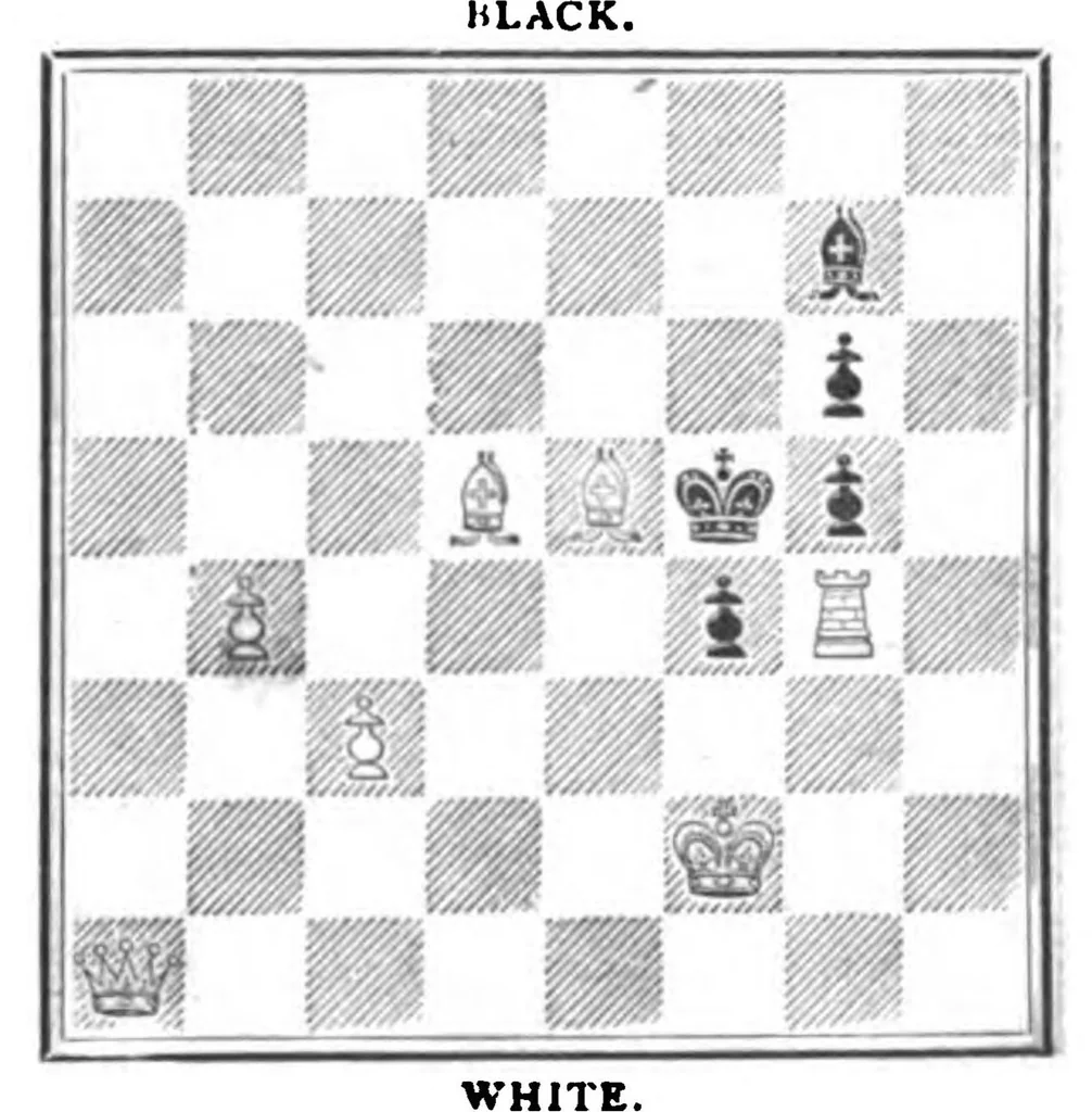 An illustration from The British Chess Magazine Volume 13 1893, 1893, leaf 83