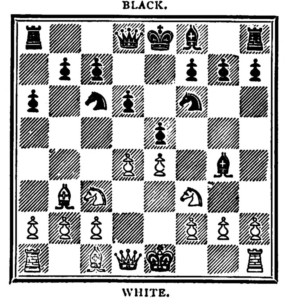An illustration from The British Chess Magazine Volume 14 1894, 1894, leaf 428