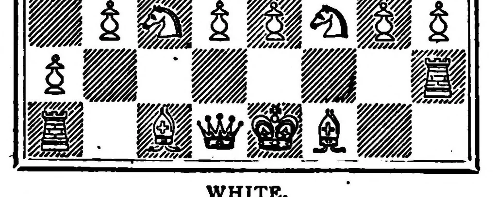 An illustration from The British Chess Magazine Volume 14 1894, 1894, leaf 447