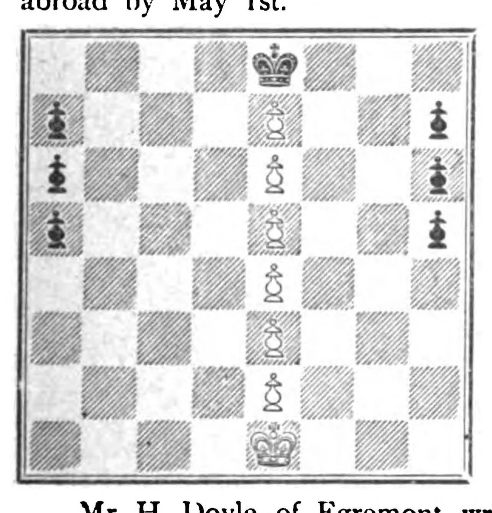 An illustration from The British Chess Magazine Volume 16 1896, 1896, leaf 55