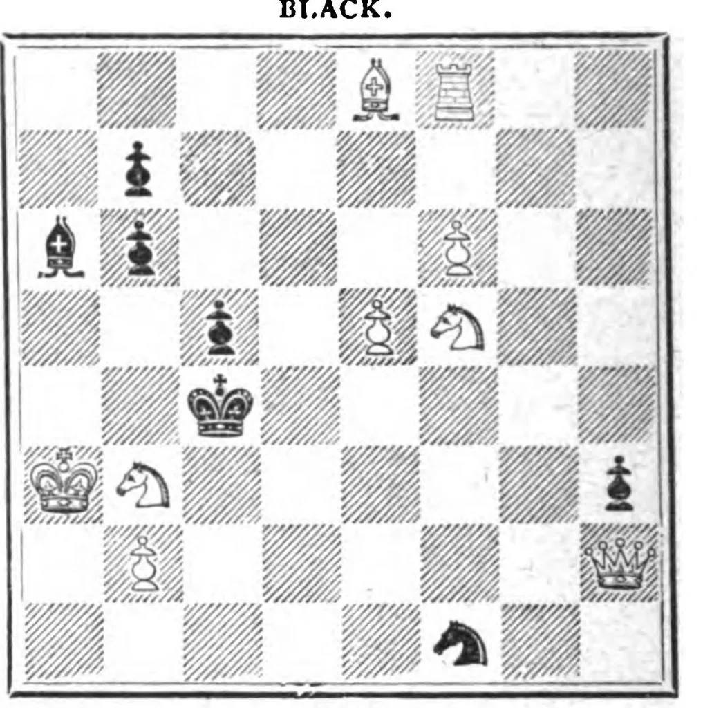 An illustration from The British Chess Magazine Volume 17 1897, 1897, leaf 348