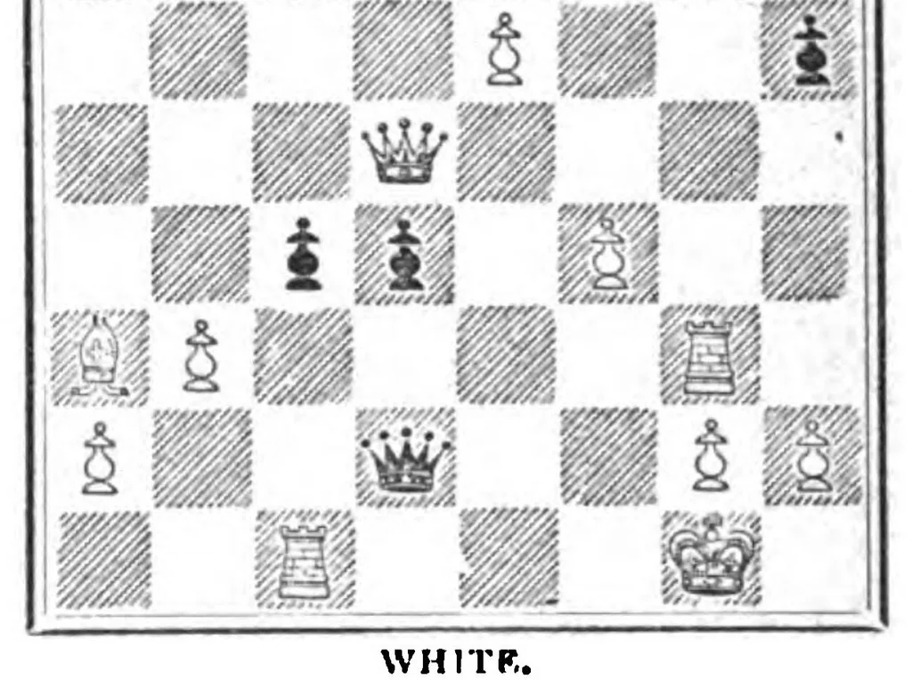 An illustration from The British Chess Magazine Volume 18 1898, 1898, leaf 137