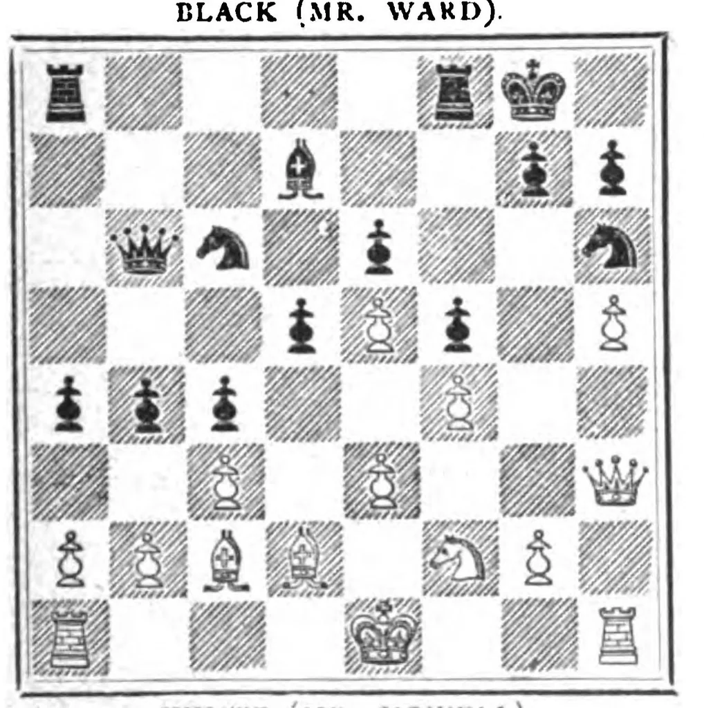 An illustration from The British Chess Magazine Volume 18 1898, 1898, leaf 233