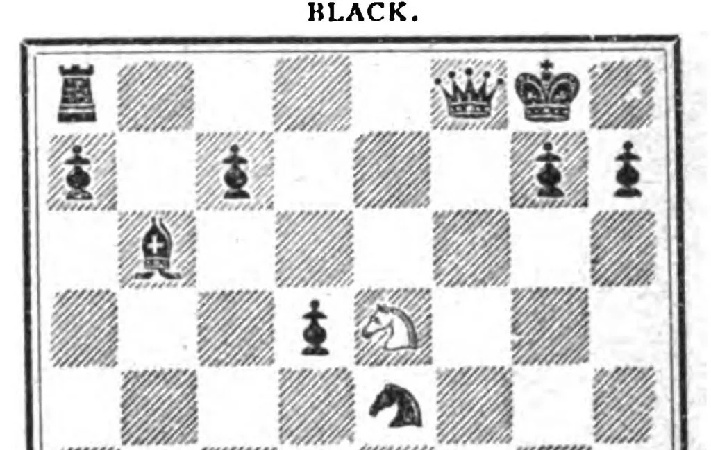 An illustration from The British Chess Magazine Volume 18 1898, 1898, leaf 281