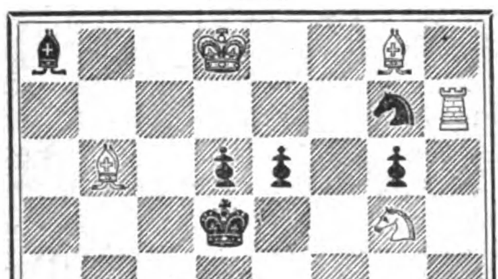 An illustration from The British Chess Magazine Volume 18 1898, 1898, leaf 500