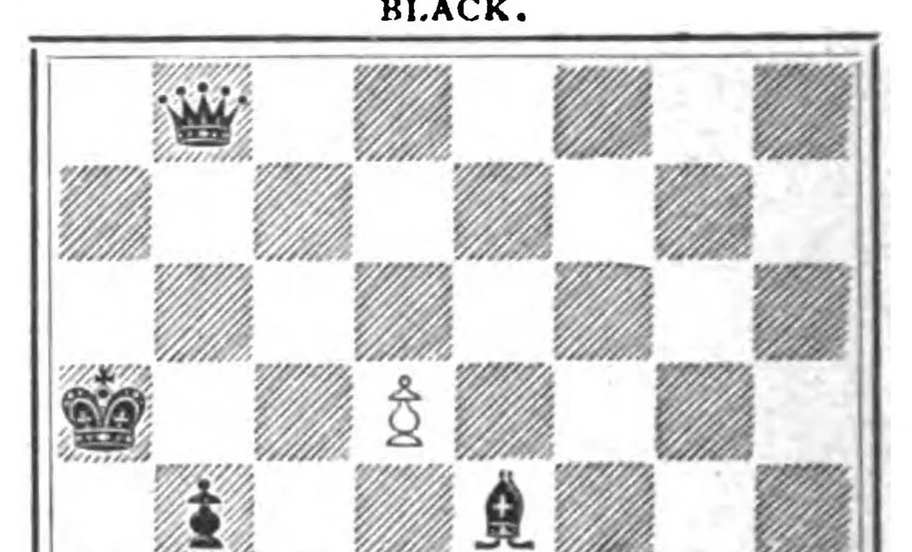 An illustration from The British Chess Magazine Volume 18 1898, 1898, leaf 526