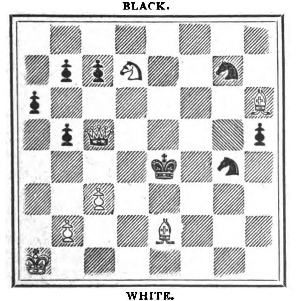 An illustration from The British Chess Magazine Volume 20 1900, 1900, leaf 231
