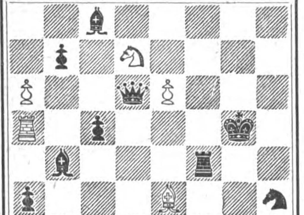 An illustration from The British Chess Magazine Volume 20 1900, 1900, leaf 360