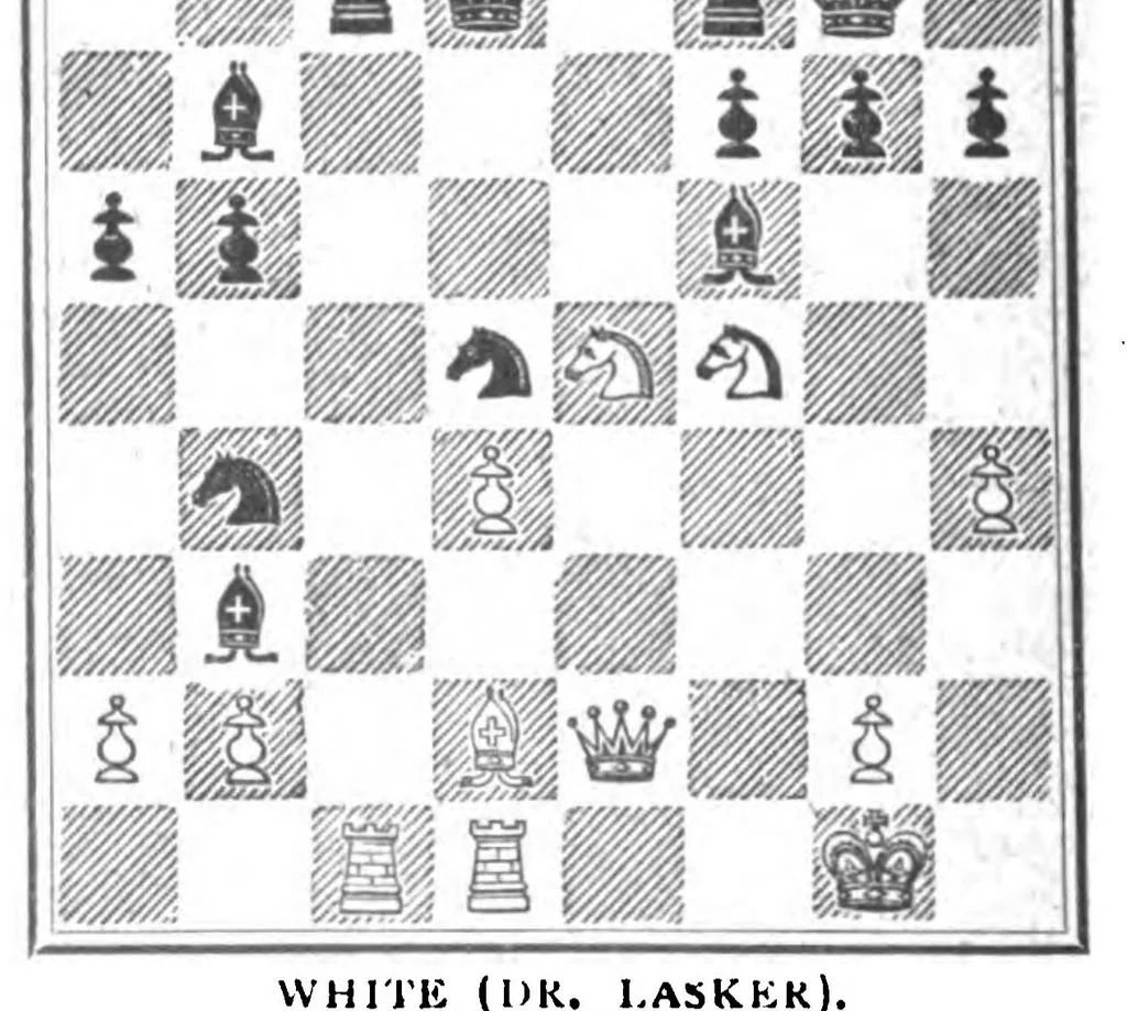 An illustration from The British Chess Magazine Volume 20 1900, 1900, leaf 392