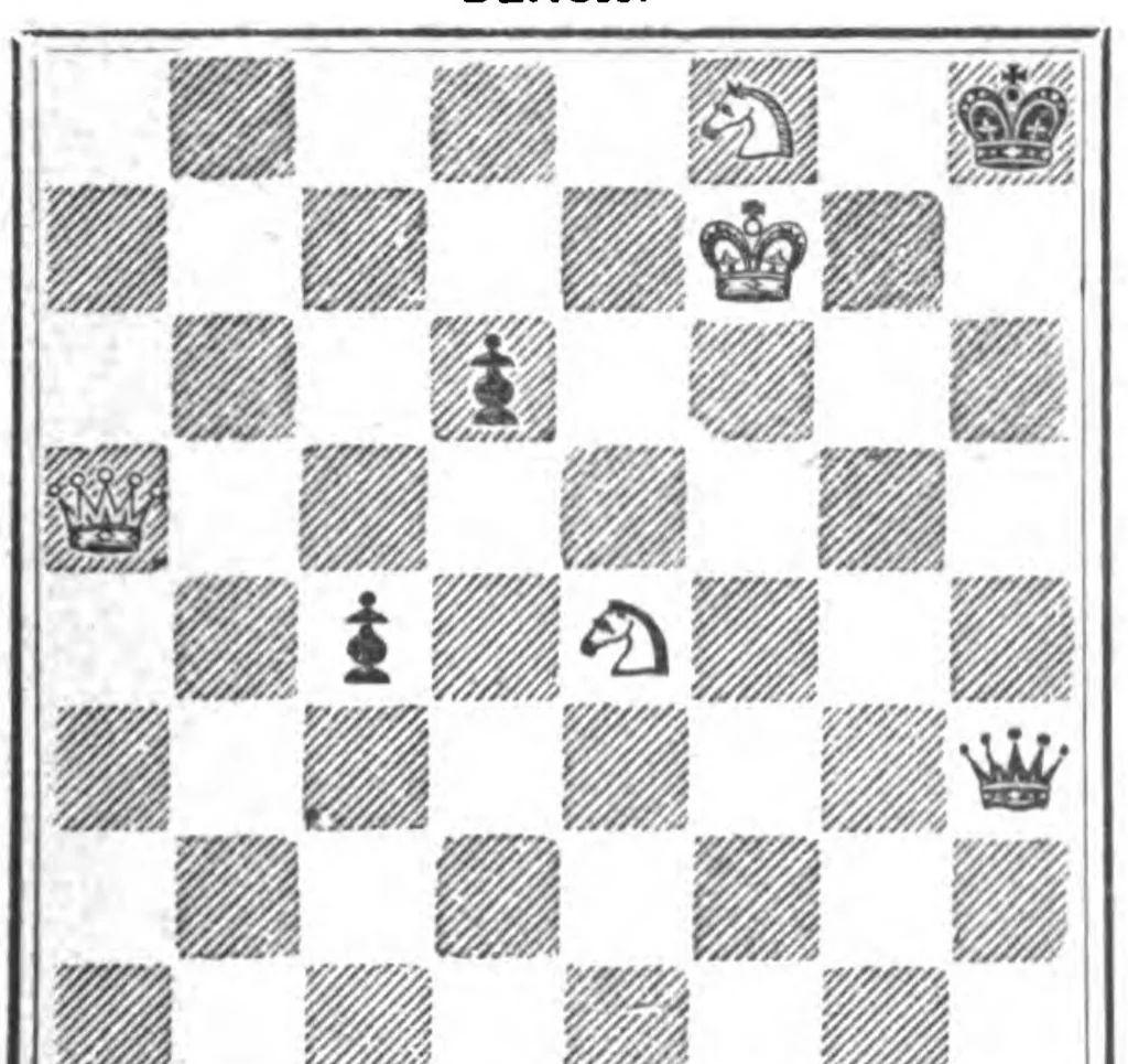 An illustration from The British Chess Magazine Volume 20 1900, 1900, leaf 55