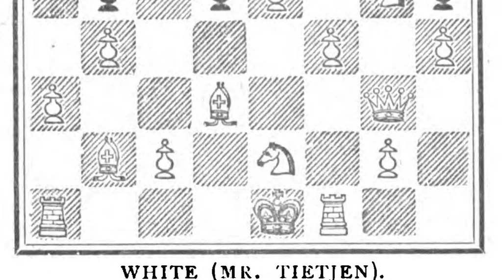 An illustration from The British Chess Magazine Volume 21 1901, 1901, leaf 134
