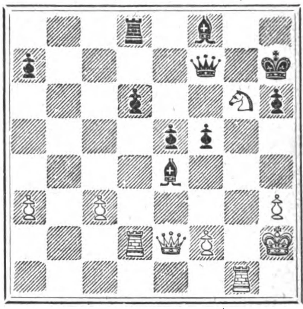 An illustration from The British Chess Magazine Volume 21 1901, 1901, leaf 234