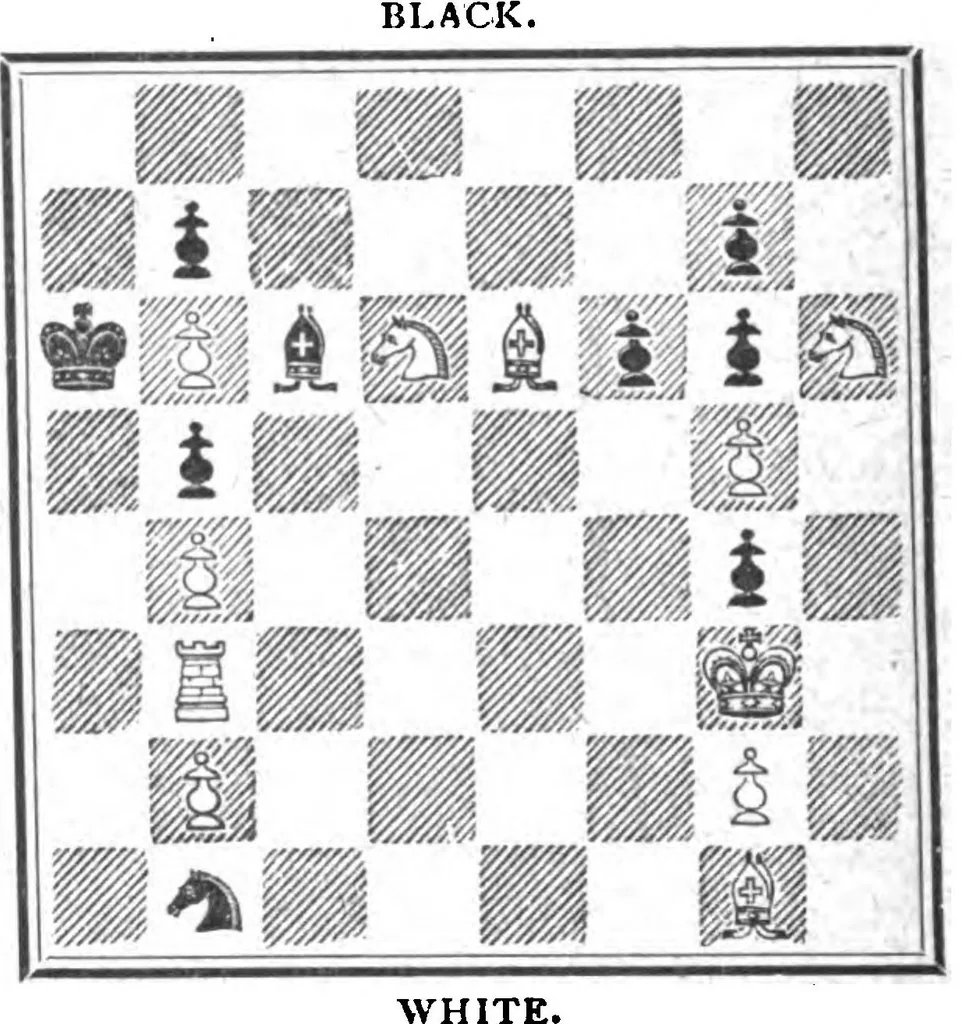 An illustration from The British Chess Magazine Volume 21 1901, 1901, leaf 292