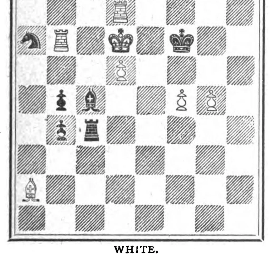 An illustration from The British Chess Magazine Volume 21 1901, 1901, leaf 367